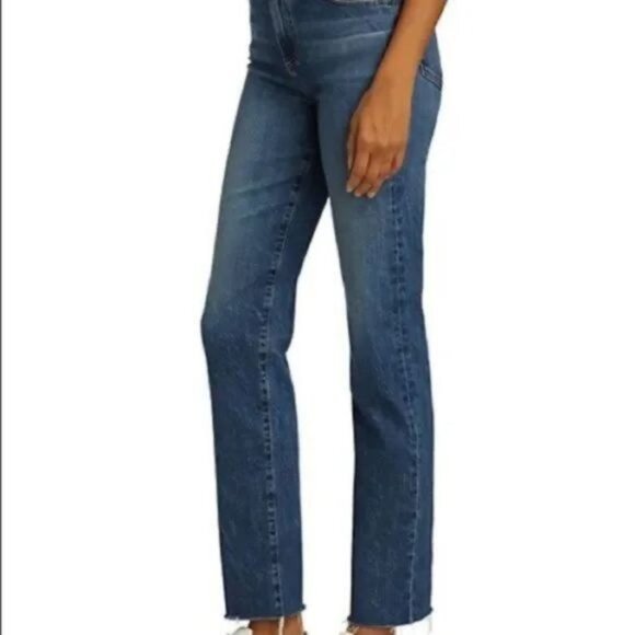 j brand Havana jeans straight legs raw hem boutique blue wash size US 26 - Picture 1 of 10